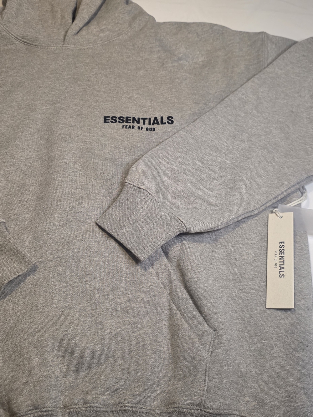 ESSENTIALS Fear of God Heather Gray Hoodie